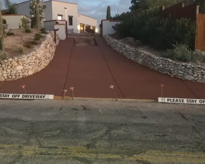 flatwork services concrete driveway install tucson az